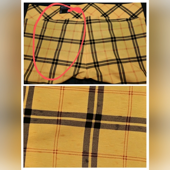 Torrid Betsy Johnson Bomber (3) & Pixie (3R) Luxe Ponte Pant Suit Yellow Plaid - Picture 15 of 15